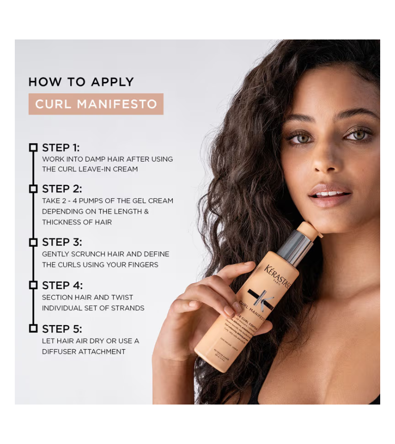 Curl Manifesto Leave-in Gel-Cream For Curly & Wavy Hair
