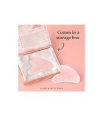 Rose Quartz Gua Sha Face Massage Tool For Reducing Fine Lines