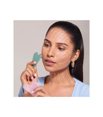Rose Quartz Gua Sha Face Massage Tool For Reducing Fine Lines