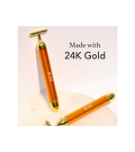 24k T-shape Gold Vibrating Face Massager (1 Pieces)